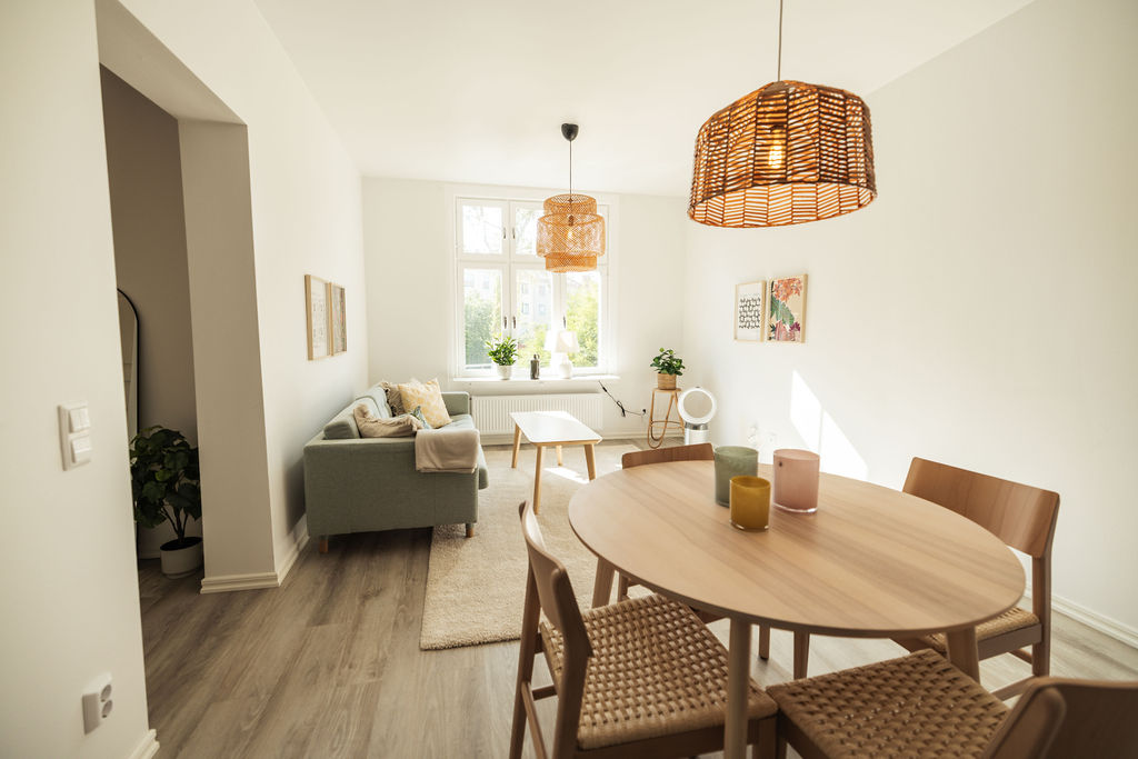 Matplats i öppen planlösning